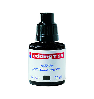 Nachfüllfarbe T25 Permanentmarker schwarz 30ml Nachfüllfarbe T25 Permanentmarker schwarz 30ml