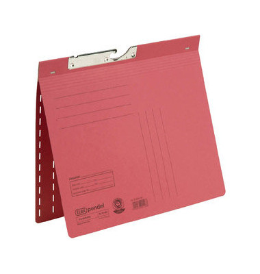 Pendelhefter A4 320g Manilakarton rot kaufmännische Heftung Pendelhefter A4 320g Manilakarton rot kaufmännische Heftung