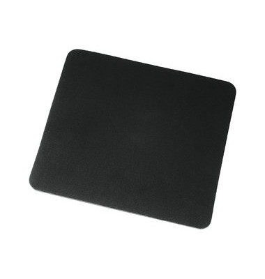 Mauspad Textiloberfläche schwarz 22x18cm Mauspad Textiloberfläche schwarz 22x18cm