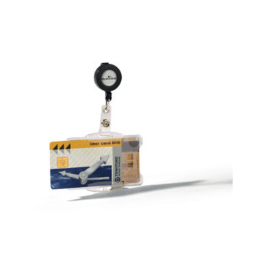 Doppelbox m.Ausweishalter Jojo transp. 54x85mm 10 St Doppelbox m.Ausweishalter Jojo transp. 54x85mm 10 St