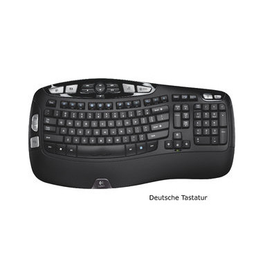 Tastatur K350 Cordl. Keyboard schwarz for Business USB 2.0 Tastatur K350 Cordl. Keyboard schwarz for Business USB 2.0
