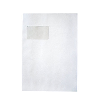 MailMedia 
					Versandtaschen C4 mit Fenster haftklebend 120g weiß 250 Stück