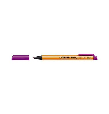 Faserschreiber GREENpoint lila 0,8mm mit Kappe Faserschreiber GREENpoint lila 0,8mm mit Kappe