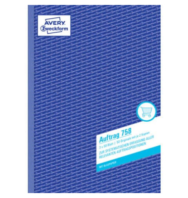Auftragsbuch 758 A4 3x50 Blatt Auftragsbuch 758 A4 3x50 Blatt