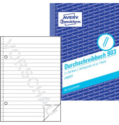 Durchschreibebuch 903 A6 2x50 Blatt Durchschreibebuch 903 A6 2x50 Blatt