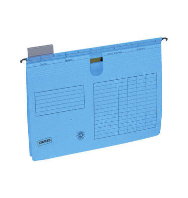 Hängehefter A4 blau mit Reiter ohne Tasche kaufmännische Heftung 25 Stück 1983018 Hängehefter A4 blau mit Reiter ohne Tasche kaufmännische Heftung 25 Stück 1983018