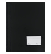 Schnellhefter DURALUX 979268001, A4 überbreit, schwarz, Kunststoff, Vorderdeckel opak