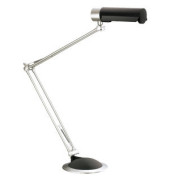 Schreibtischlampe 988-11, Energiesparlampe, mit Standfuß, silber, anthrazit