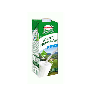 H-Milch 3871, 1,5% Fett, 12x 1 Liter, im Tetrapack