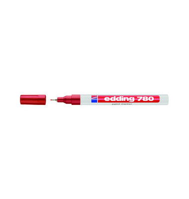 Lackmarker 780, 4780002, Stift, rot, 0,8mm Rundspitze