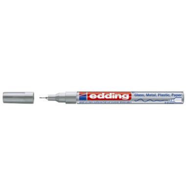 Lackmarker 780, 4780054, Stift, silber, 0,8mm Rundspitze