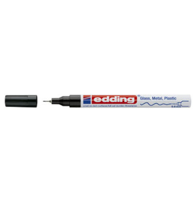 Lackmarker 780, 4780001, Stift, schwarz, 0,8mm Rundspitze