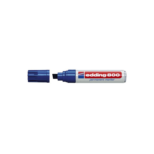 4004764053919 - edding 800 Permanentmarker Extra Breit Keilspitze 4 - 12 mm Blau Nachfüllbar Wasserbeständig 4004764053919 - edding 800 Permanentmarker Extra Breit Keilspitze 4 - 12 mm Blau Nachfüllbar Wasserbeständig