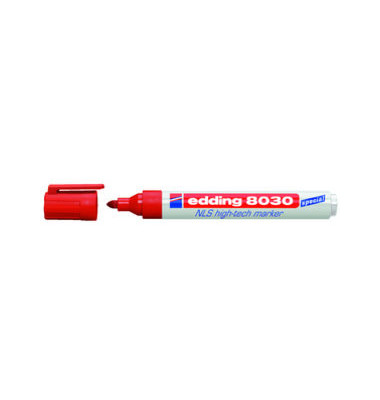 Permanentmarker 8030, 4-8030002, St&uuml;ck, rot, 1,5-3mm Rundspitze