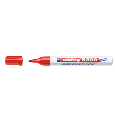 Permanentmarker 8300, 4-8300002, St&uuml;ck, rot, 1,5-3mm Rundspitze