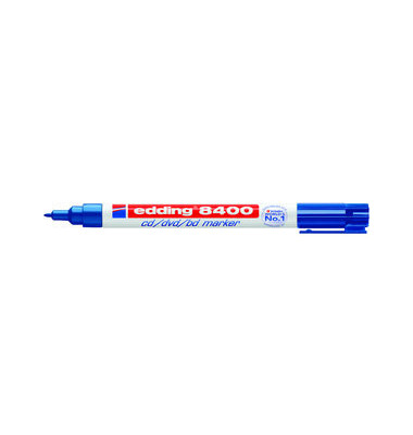 CD/DVD/BlueRay-Marker 8400 blau 0,5-1mm Rundspitze