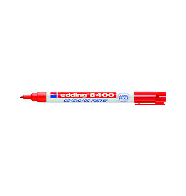 CD-Marker 8400, 4-8400002, St&uuml;ck, rot, 0,5-1mm Rundspitze
