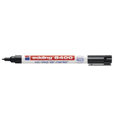CD-Marker 8400, 4-8400001, Stück, schwarz, 0,5-1mm Rundspitze