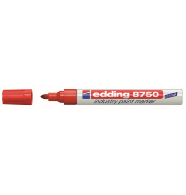 Lackmarker 8750, 4-8750002, Stift, rot, 2-4mm Rundspitze