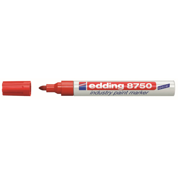 4004764103553 - Lackmarker 8750 4-8750002 Stift rot 2-4mm Rundspitze 4004764103553 Edding