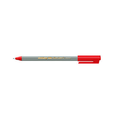 Fineliner 88 Office, 88-002, schwarz-wei&szlig; gestreift (Schreibfarbe: rot), 0,6mm