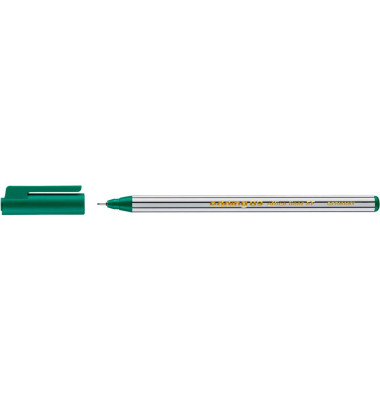 Fineliner 89 Office, 89-004, schwarz-wei&szlig; gestreift (Schreibfarbe: gr&uuml;n), 0,3mm