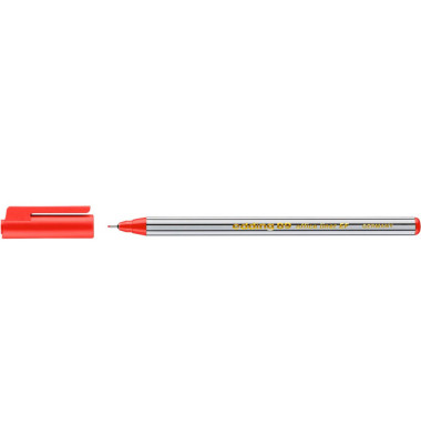 Fineliner 89 Office, 89-002, schwarz-wei&szlig; gestreift (Schreibfarbe: rot), 0,3mm