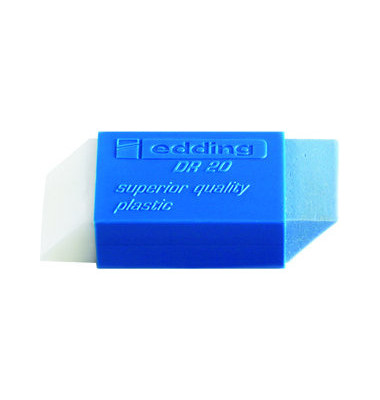Radiergummi DR20 weiß/blau 46x19,5x11,5mm