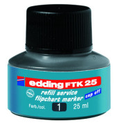 Nachfüllfarbe FTK25 für Flipchartmarker schwarz 25 ml