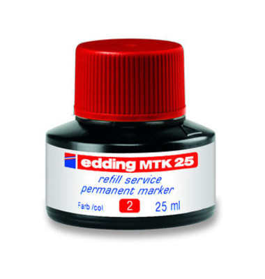 Nachfüllfarbe MTK25 rot Permanentmarker 25 ml