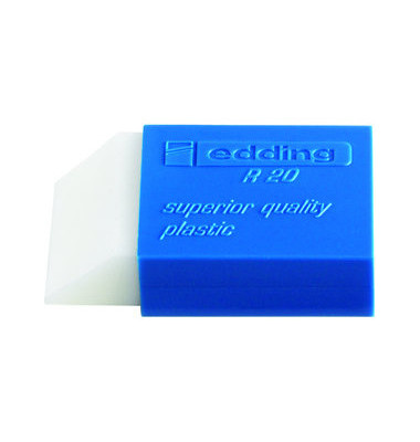 Radiergummi R20 weiß/blau 44x24x11,5mm