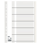 Kartonregister 400011408 blanko A4 100g weiße Taben 31-teilig