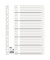 Kartonregister 400011408, 31-teilig blanko, A4, 110 g/m², weiße Taben, 31-teilig