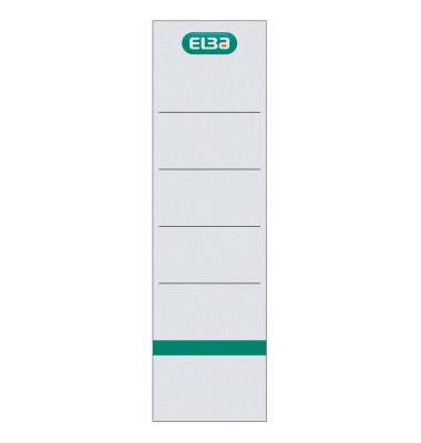 R&uuml;ckenschilder 400039636, wei&szlig;, breit/kurz, 54x190mm, einsteckbar