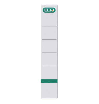selbstklebende Rückenschilder 400039634 weiß schmal/kurz 34x190mm selbstklebend permanent 