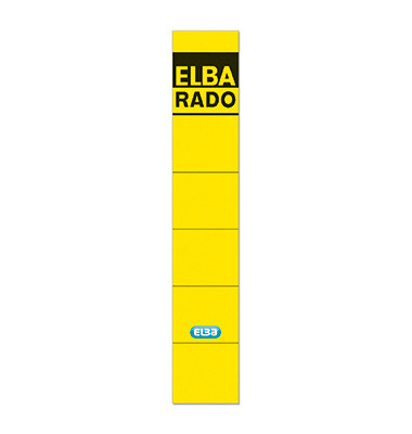 Rückenschilder 04614GB 34 x 190 mm gelb 10 Stück zum aufkleben Rückenschilder 04614GB 34 x 190 mm gelb 10 Stück zum aufkleben