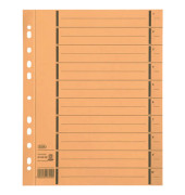 Trennblätter 06456 A4 gelb perforiert 250g Karton 100 Blatt Recycling