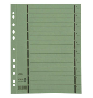 Trennblätter 06456 A4 grün perforiert 250g Karton 100 Blatt Recycling Trennblätter 06456 A4 grün perforiert 250g Karton 100 Blatt Recycling
