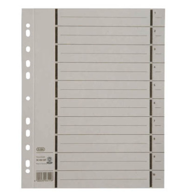 Trennblätter 06456 A4 grau perforiert 250g Karton 100 Blatt Recycling