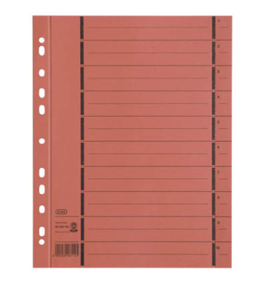 Trennblätter 06456 A4 orange perforiert 250g Karton 100 Blatt Recycling Trennblätter 06456 A4 orange perforiert 250g Karton 100 Blatt Recycling