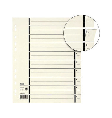 Trennblätter 06457 A4 chamois perforiert 230g 100 Blatt