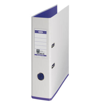 Ordner myColour Strong-Line 100081030, A4 80mm breit PP vollfarbig wei&szlig;/lila