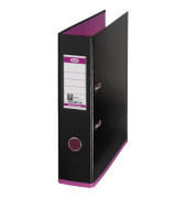 Ordner myColour Strong-Line 100081035, A4 80mm breit PP vollfarbig schwarz/pink