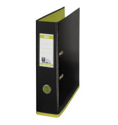Ordner myColour Strong-Line 100081036, A4 80mm breit PP vollfarbig schwarz/grün