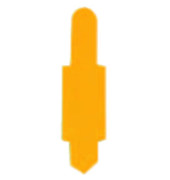 Stecksignale für Einstellmappen gelb 55x15mm 100 Stück