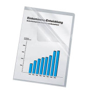 Sichthüllen 100461003, A4, transluzent seidenmatt, oben & rechts offen, 