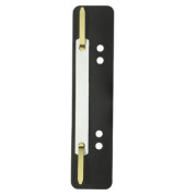 Heftstreifen kurz 100555018, 3,5x15cm (BxH), PP mit Kunststoffdeckleiste, schwarz