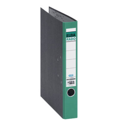 Ordner Rado Klassik 10404 100555309, A4 50mm schmal Karton schwarz/gr&uuml;n