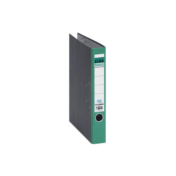 4002030101043 - AKTION 10 ELBA rado Wolkenmarmor Ordner grün marmoriert Karton 50 cm DIN A4 + GRATIS WIHEDÜ Gummiband-Ball 75 g + 100 Oxford Prospekthüllen glatt Polypropylen (PP) 60my