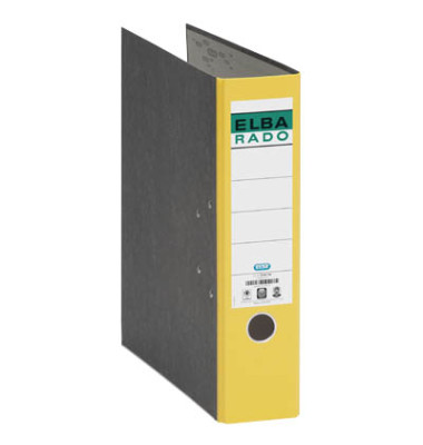 Ordner Rado Klassik 10407 100022600, A4 80mm breit Karton schwarz/gelb